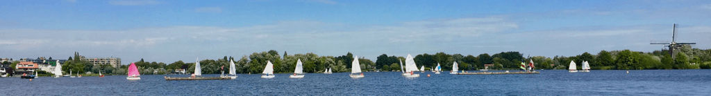 Zeilen op de Bergsche Voorplas met Wv Aeigir